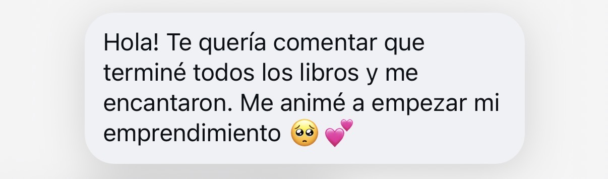 Reseña de una clienta